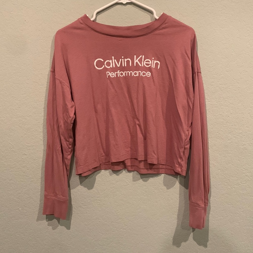 Calvin Klein Performance long sleeve crop top